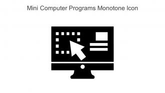 Mini Computer Programs Monotone Icon In Powerpoint Pptx Png And Editable Eps Format