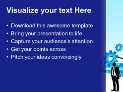 Mini gears powerpoint templates business abstract success ppt slides