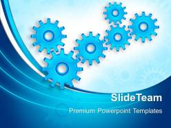 Mini gears powerpoint templates business communication ppt