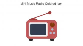Mini Music Radio Colored Icon In Powerpoint Pptx Png And Editable Eps Format