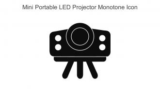 Mini Portable Led Projector Monotone Icon In Powerpoint Pptx Png And Editable Eps Format