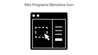 Mini Programs Monotone Icon In Powerpoint Pptx Png And Editable Eps Format