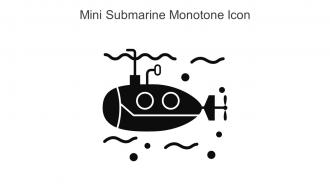 Mini Submarine Monotone Icon In Powerpoint Pptx Png And Editable Eps Format