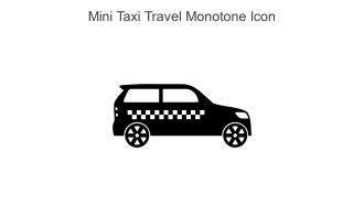 Mini Taxi Travel Monotone Icon In Powerpoint Pptx Png And Editable Eps Format