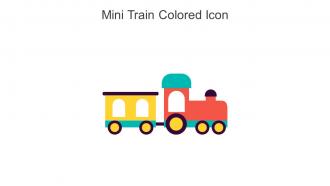 Mini Train Colored Icon In Powerpoint Pptx Png And Editable Eps Format