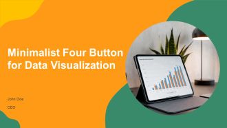 Minimalist Four Button For Data Visualization PPT Outline AT