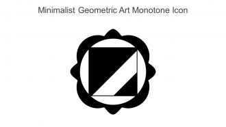 Minimalist Geometric Art Monotone Icon In Powerpoint Pptx Png And Editable Eps Format