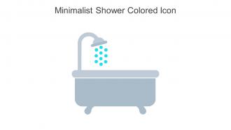 Minimalist Shower Colored Icon In Powerpoint Pptx Png And Editable Eps Format