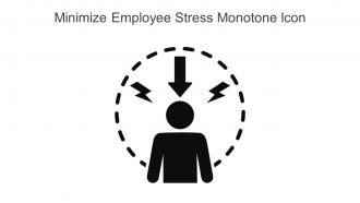 Minimize Employee Stress Monotone Icon In Powerpoint Pptx Png And Editable Eps Format