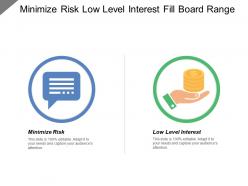 Minimize risk low level interest fill board range