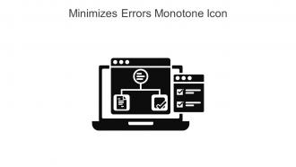 Minimizes Errors Monotone Icon In Powerpoint Pptx Png And Editable Eps Format