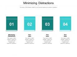 Minimizing distractions ppt powerpoint presentation infographic template gallery cpb