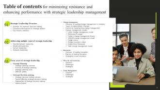 Minimizing Resistance And Enhancing Performance With Strategic Leadership Management Strategy CD V Ideas Interactive