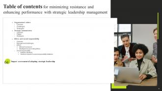 Minimizing Resistance And Enhancing Performance With Strategic Leadership Management Strategy CD V Image Interactive