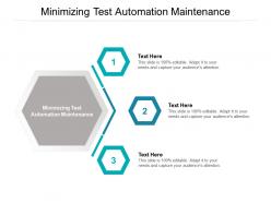 Minimizing test automation maintenance ppt powerpoint presentation infographic template cpb