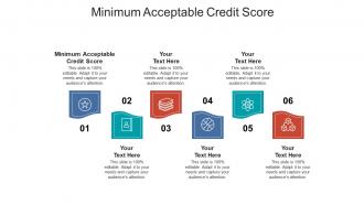 Minimum acceptable credit score ppt powerpoint presentation show graphics tutorials cpb