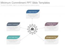Minimum commitment ppt slide templates