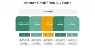 Minimum credit score buy house ppt powerpoint presentation portfolio graphics design cpb