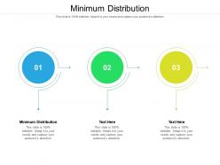 Minimum distribution ppt powerpoint presentation ideas slide cpb