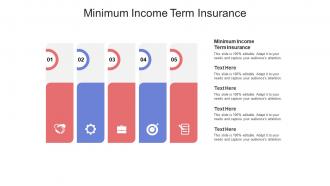 Minimum income term insurance ppt powerpoint presentation summary topics cpb