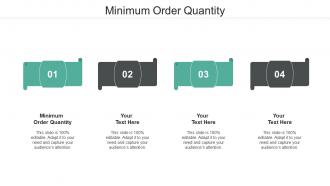 Minimum order quantity ppt powerpoint presentation slides download cpb