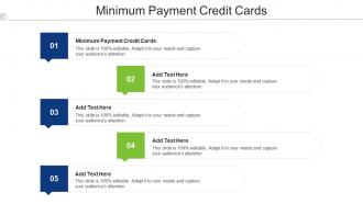 Minimum Payment Credit Cards Ppt Powerpoint Presentation Show Backgrounds Cpb