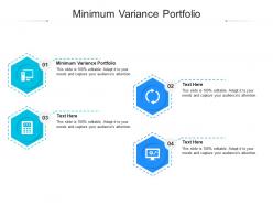 Minimum variance portfolio ppt powerpoint presentation file design templates cpb