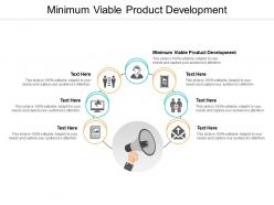 Minimum viable product development ppt powerpoint presentation professional deck cpb