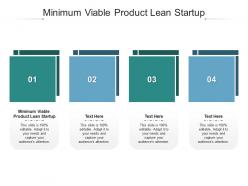 Minimum viable product lean startup ppt powerpoint presentation gallery summary cpb
