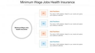 Minimum Wage Jobs Health Insurance Ppt Powerpoint Presentation Portfolio Cpb
