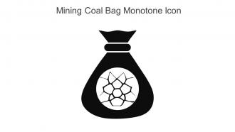 Mining Coal Bag Monotone Icon In Powerpoint Pptx Png And Editable Eps Format