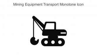 Mining Equipment Transport Monotone Icon In Powerpoint Pptx Png And Editable Eps Format