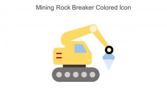 Mining Rock Breaker Colored Icon In Powerpoint Pptx Png And Editable Eps Format