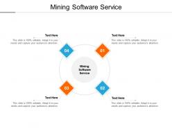 Mining software service ppt powerpoint presentation professional example introduction cpb