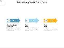Minorities credit card debt ppt powerpoint presentation pictures example topics cpb