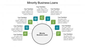Minority business loans ppt powerpoint presentation gallery infographics cpb
