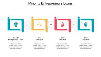 Minority entrepreneurs loans ppt powerpoint presentation slides skills cpb