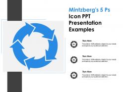 Mintzbergs 5 ps icon ppt presentation examples