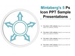 Mintzbergs 5 ps icon ppt sample presentations