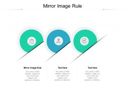Mirror image rule ppt powerpoint presentation pictures design inspiration cpb