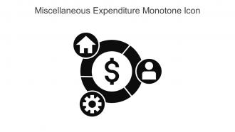 Miscellaneous Expenditure Monotone Icon In Powerpoint Pptx Png And Editable Eps Format