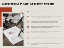 Miscellaneous in asset acquisition proposal ppt powerpoint presentation file elements