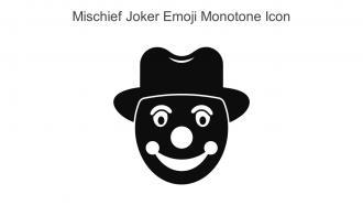 Mischief Joker Emoji Monotone Icon In Powerpoint Pptx Png And Editable Eps Format