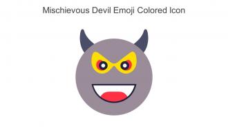 Mischievous Devil Emoji Colored Icon In Powerpoint Pptx Png And Editable Eps Format