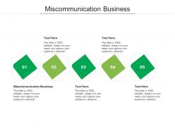 Miscommunication business ppt powerpoint presentation outline graphics tutorials cpb