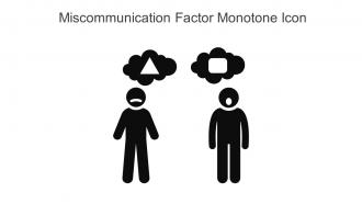 Miscommunication Factor Monotone Icon In Powerpoint Pptx Png And Editable Eps Format
