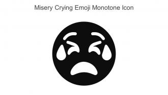 Misery Crying Emoji Monotone Icon In Powerpoint Pptx Png And Editable Eps Format