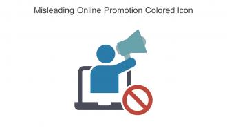 Misleading Online Promotion Colored Icon In Powerpoint Pptx Png And Editable Eps Format