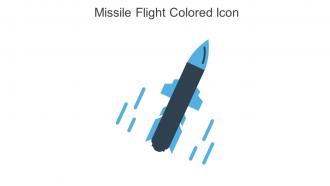 Missile Flight Colored Icon In Powerpoint Pptx Png And Editable Eps Format