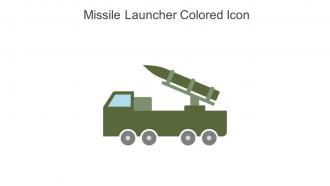 Missile Launcher Colored Icon In Powerpoint Pptx Png And Editable Eps Format
